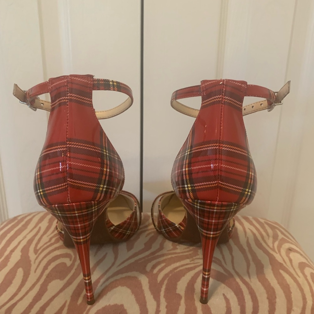 Jessica Simpson Plaid Ankle Strap Heels - Picture 6 of 10